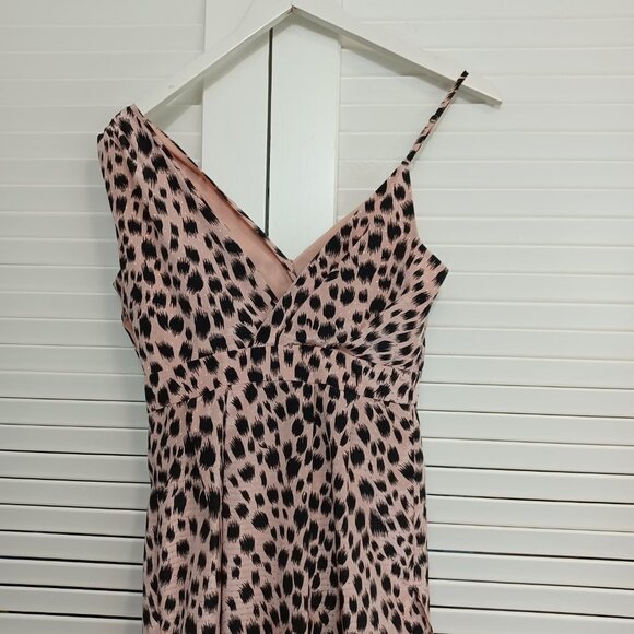 BCBGeneration Mini Dress One Shoulder Cocktail Dress Animal Print Womens 2 - Picture 5 of 11